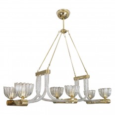 Linear Murano glass rope chandelier 